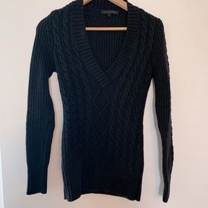 ça va de soi V-Neck Cable Sweater